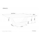 Стол обеденный SIGNAL BONUCCI Ceramic Nero Greco черный/черный мат 200-250/98